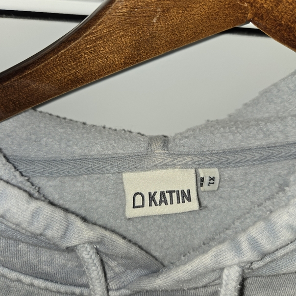 Men's Katin Hoodie Sweatshirt, Size XL, Steel Grey Vintage Wash - Picture 3 of 3